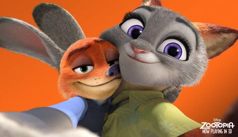 Disney Zootropolis, Zootopia 2016, Zootopia Characters, Disney Mignon, Nick And Judy, Nick Wilde, Disney Zootopia, Judy Hopps, Walt Disney Animation Studios