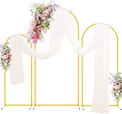 Gold Arch Backdrop, Balloon Arch Frame, Arch Backdrop Stand, Balloon Frame, Metal Wedding Arch, Baby Shower Gift Bags, Gold Backdrop, Garden Party Birthday, Arch Backdrop