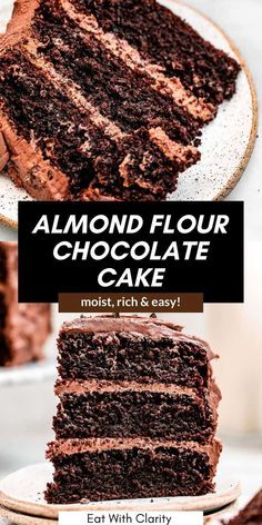 Almond Flour Chocolate Cake, Almond Flour Cakes, Paleo Cake, Grain Free Desserts, Gluten Free Chocolate Cake, Almond Flour Recipes, Gluten Free Cake, Gluten Free Cakes, Almond Cakes