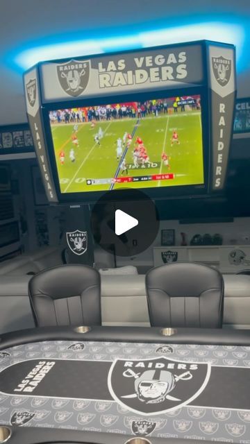 The Mini Jumbotron Company on Instagram: "ALL-IN #raiders #minijumbotron #mancave #mancaveideas #basement #basementapproved #raidernation #nfl #lasvegasraiders #silverandblack #sports #nba #basketball #football #homedecor #lasvegas" Raiders Man Cave Ideas, Sports Man Cave Ideas, Mini Jumbotron, Man Cave Ideas, Sports Man Cave, Raider Nation, Gift Suggestions, Nba Basketball, Flat Iron