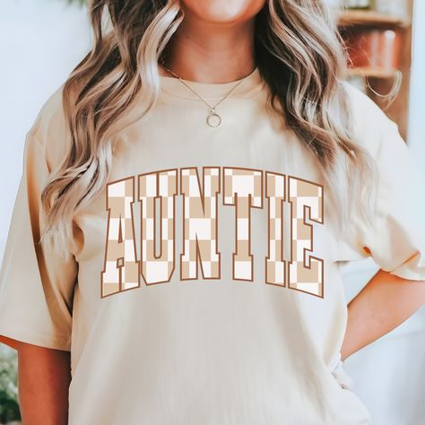 Aunt Tshirt, Cool Aunt, Gift For Aunt, New Aunt, Auntie Shirts, Gender Reveals, Best Aunt, Cool Summer Outfits, Gift For Sister