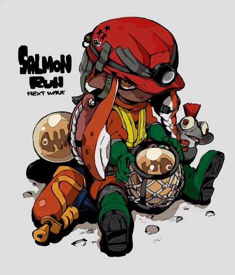 Splatoon Games, Splatoon 2 Art, Splatoon Comics, Gamers Anime, Salmon Run, Chibi Characters, Amazing Drawings, Character Design Animation, Art Style Inspiration