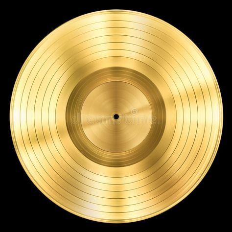 Gold record music disc award isolated. On black , #AFF, #music, #record, #Gold, #disc, #black #ad Old Is Gold Images, Us Military Medals, Record Disc, Event Planning Brochure, Drums Artwork, Painted Records, Music Disc, Gold Record, Graphic Design Collection