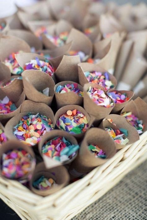 Summer Wedding Diy, Confetti Cones, Rustic Wedding Decorations, Wedding Exits, Boda Mexicana, Bridal Musings, Mexican Wedding, Wedding Confetti, Summer Diy