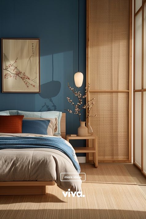 ♥ Are you dreaming of a peaceful and cozy retreat in your bedroom? Dive into the soothing vibes of this Japandi Bedroom, a perfect blend of Japanese and Scandinavian style. Get inspired by the wabi sabi elements and minimalist design for your own bedroom refresh. 🌿 #JapandiInteriors #WabiSabiBedroom #CozyBedroomIdeas Bedroom Inspirations Japanese Style, Japanese Wall Design, Scandinavian Bedroom Inspiration, Cozy Japandi, Wabi Sabi Bedroom, Scandinavian Bedroom Ideas, Japanese Inspired Bedroom, Japanese Style Interior, Japandi Bedroom Design