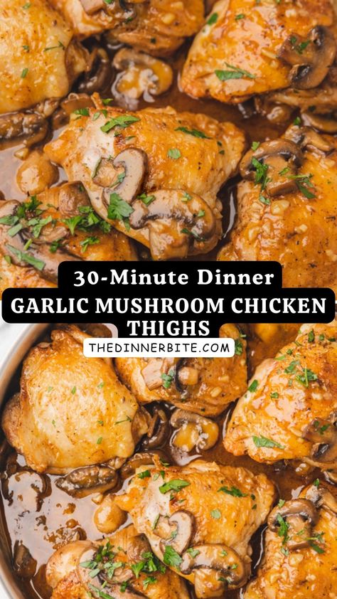 Chicken Thigh Osso Bucco, Chicken Thigh Recipe Slow Cooker, Best Bone In Chicken Thigh Recipe, Chicken Thighs With Mushroom Gravy, Chicken Thighs Mushrooms Crockpot, Bone In Chicken Thigh Meals, Boneless Skinless Chicken Thigh Recipes With Cream Of Mushroom Soup, Healthy Crockpot Chicken Thighs, Keto Chicken Thighs Crockpot