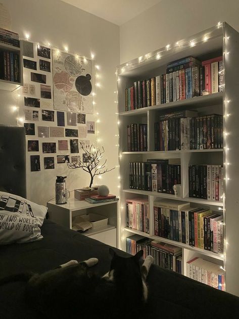 Small Corner Of Bedroom Ideas, Room Inspo Books, Room Ideas Dark Aesthetic, Book Aesthetic Room, Bookshelf Inspiration, Casa Vintage, Pinterest Room Decor, Study Room Decor, Redecorate Bedroom