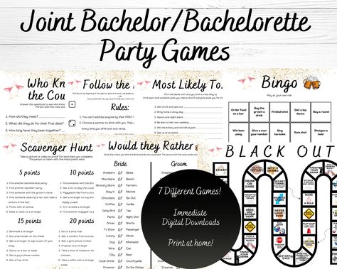 Bachelorette/bachelor Party Games, Joined Bachelor And Bachelorette Party Ideas, Bachelorette And Bachelor Party Games, Bachelor/bachelorette Party Games, Co Ed Bachelor Bachelorette Party Games, Couples Bachelor Bachelorette Party Games, Jack And Jill Bachelorette Party, Couple Bachelor Bachelorette Party Ideas, Bachelor And Bachelorette Party Combined Theme