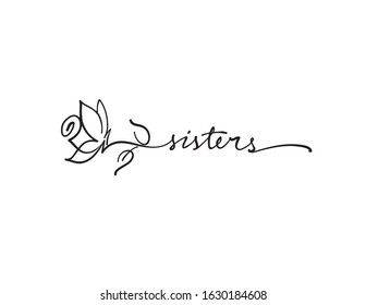 Infinity Tattoo Family, Sister Symbols, Sister Tat, Small Sister Tattoos, Sister Tattoo Designs, Sisters Tattoo, Small Matching Tattoos, Face Stencils, Cursive Tattoos