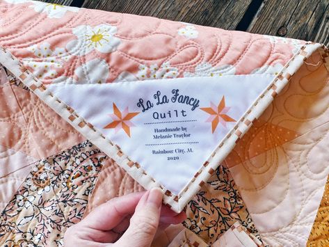 Personalized quilt labels