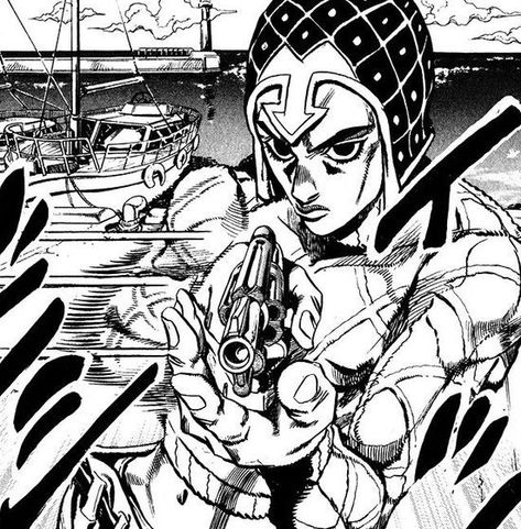 Mista Jojo, Jojo Manga, Manga Icon, Black And White, White, Black