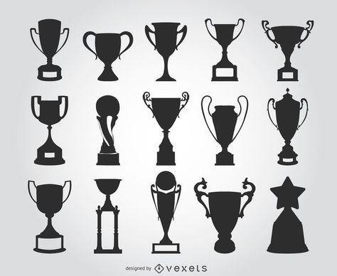 15 trophy silhouettes #AD , #ad, #Sponsored, #silhouettes, #trophy Thropy Design, Soccer Trophy, Woodcut Tattoo, Football Trophies, Skeleton Drawings, Trophy Design, Silhouette Template, Forest Illustration, Event Branding