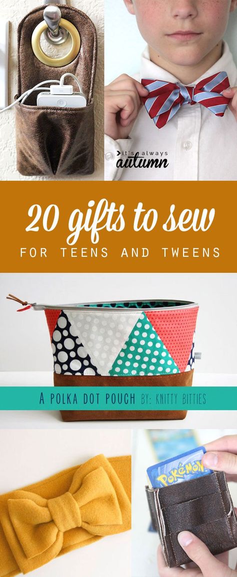 20 gifts to sew for teens (that they'll actually like!) + a giveaway - It's Always Autumn Anime Photoshoot, Diy Clothes No Sewing For Teens, Gifts To Sew, Happy Lettering, Window Logo, Teen Projects, Banner Inspiration, Practical Christmas Gift, Boyfriend Ideas