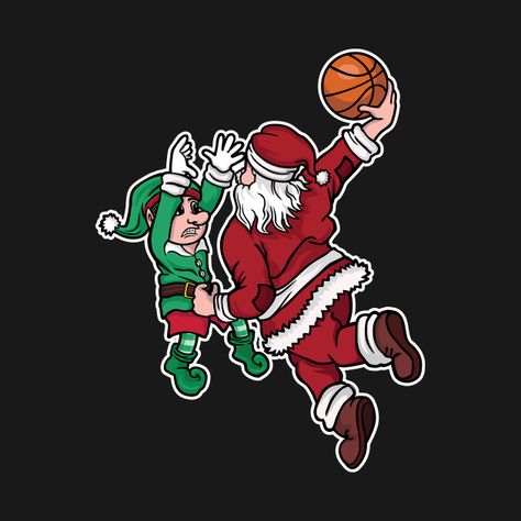 Check out this awesome 'Funny+Basketball+Player+Santa' design on @TeePublic! Basketball Christmas Wallpaper, Christmas Basketball Wallpaper, Elf Wallpaper, Nba Christmas, Funny Basketball Shirts, Basketball Shirt Designs, Wallpapers Christmas, Diy Christmas Sweater, Funny Basketball