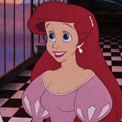 Princess Ariel Aesthetic, Ariel Pfp, Ariel Characters, Ariel Icon, Ariel Cartoon, Ariel Pink Dress, Ariana Grande Anime, Official Disney Princesses, Disney Kingdom Hearts