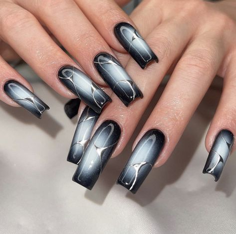 Punk Nails, Airbrush Nails, Goth Nails, Edgy Nails, Grunge Nails, Soft Nails, Fire Nails, Funky Nails, Pretty Acrylic Nails