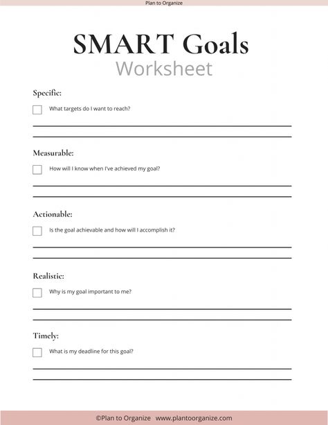 Smart Goal Template Free Printables, Smart Goal Worksheet Free Printable, Smart Goals Worksheet Free Printable, Setting Goals Worksheet, Paint Desk, Smart Objective, Smart Goals Examples, Smart Goals Worksheet, Goals Examples