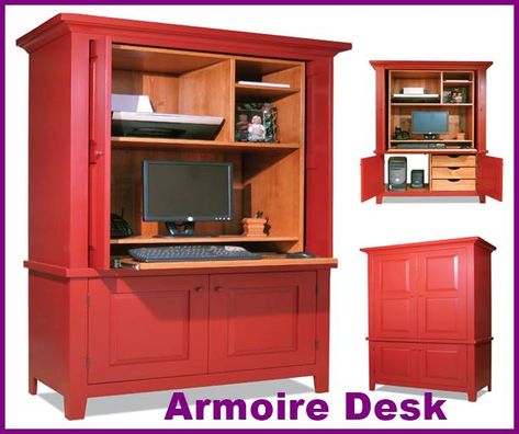 Armoire Plans, Office Armoire, Armoire Repurpose, Computer Cabinet, Computer Gear, Armoire Ikea, Armoire Desk, Computer Armoire, Armoire Makeover