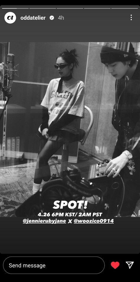 Zico, Jennie Kim, New Song, Sneak Peak, Blackpink Jennie, Instagram Story, Black Pink, Instagram Post, Instagram