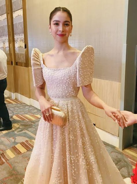 Cocktail Filipiniana Dress, Wedding Sponsor Gowns Modern, Modern Filipina Outfit, Filipiana Dress Modern Classy, Modern Filipiniana Gown Prom, Maria Clara Dress Philippines, Filipina Outfit, Maria Clara Gown, Filipiniana Dress Modern Philippines