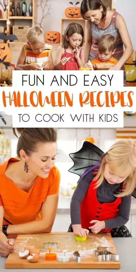 Tried and tested easy Halloween Recipes perfect for cooking with your kids. Delicious fun spooky treats, snacks and meal ideas that you can cook together. #cookingwithkids #kidsrecipes #halloweenrecipes Toddler Halloween Treats, Recipes To Cook With Kids, Recipes For Kids To Cook, Halloween Recipes For Kids, Fun Halloween Recipes, Easy Halloween Recipes, Halloween Cooking, Recipes Instructions, Things To Bake