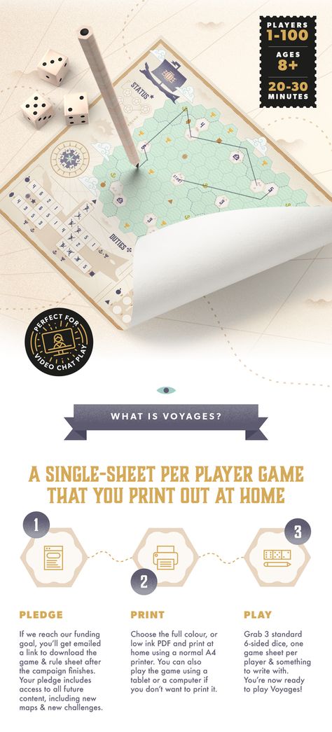 VOYAGES by Postmark Games — Kickstarter Print And Play Board Games, Solo Board Games, Print And Play Games, Board Game Design Ideas, Adventure Games For Kids, Pnp Games, Printable Board Game, Homemade Board Games, Board Game Ideas