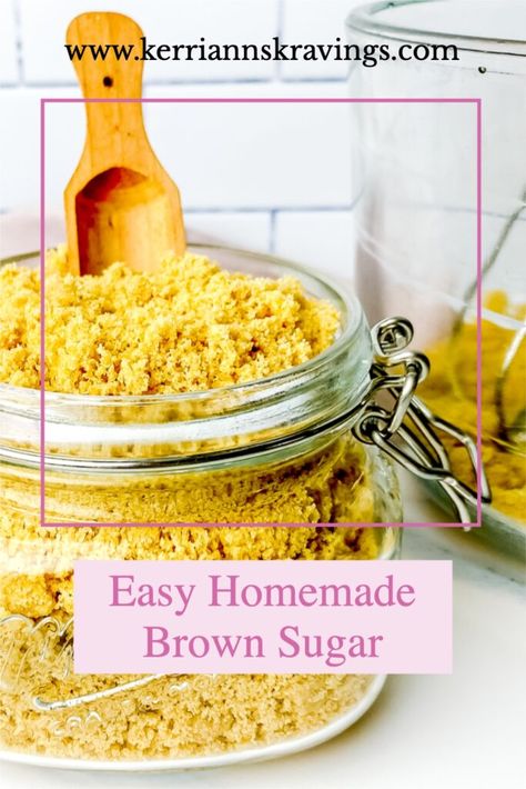 Easy Homemade Brown Sugar Brown Sugar Recipe, Sugar Cane Plant, Baking Substitutions, Homemade Brown Sugar, Staple Recipes, Make Brown, Make Brown Sugar, Brown Sugar Recipes, Baking Substitutes