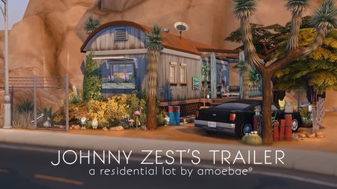 JOHNNY ZEST'S TRAILER | Patreon Johnny Zest, Sims 4 Challenges, Scenery Pictures, You Are Special, Sims 4 Build, Custom Content, The Sims 4, Ambient Lighting, Get Over It