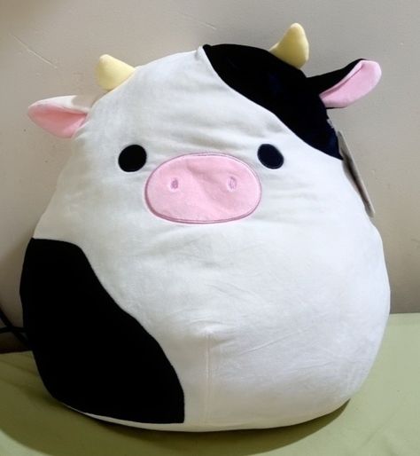 Connor Cow Squishmallow, Squish Mellows Cow, Connor Squishmallow, Cow Plushies, Squishmallow Collection, Squish Mallow, Cow Squishmallow, 2023 Aesthetic