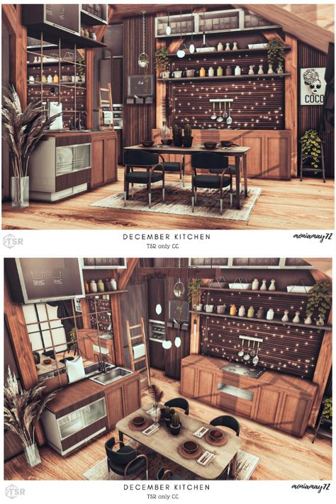 The Sims 4 Cozy kitchen Custom Content Mods. Download at @thesimsresource #ShowUsYourBuilds #thesims4 #Sims4 #sims4game #ts4house #ts4build #ts4builds #ts4nocc #ts4mm #simsbuilds #ts4 #sims4housebuild #sims4house #sims4home #sims5 #sims4build #simshousedesign #thesims4housebuild . Download here: https://www.thesimsresource.com/downloads/1724335 Sims 4 Boho Kitchen Cc, Sims 4 Cozy Kitchen, Sims Dining Room, Sims 4 Bakery Build, Sims 4 Off The Grid Cc, Sims Cc Kitchen, Sims 4 Cc Kitchen, Christmas City, Sims 4 Kitchen