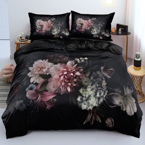 PRICES MAY VARY. ⛦[DUVET COVER SIZE] Duvet cover queen 90'' x 90'' 2 pillowcases 20''x 26'' - fabric is super soft, light and breathable, keeping you warm in winter and cool in summer. There are many styles to choose from to decorate any bedroom ⛦Superior quality-The quilt cover is made of 110gsm superfine fiber, which is more comfortable, wear-resistant, wrinkle-resistant and not easy to fade than traditional quilt covers ⛦Design details-the duvet cover can protect your duvet insert or duvet fi King Size Duvet Covers, Queen Black, King Size Bedding Sets, Quilt Covers, Double Duvet, Print Comforter, Queen Comforter, Casual Friday, King Duvet Cover