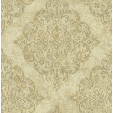 A traditional damask design is arranged in a harlequin style over a rustic faux backdrop. This refined wallpaper pattern will bring an unmatched luxurious style and beauty to your well designed interior space. Off White Wallpapers, Mid Century Wallpaper, Harlequin Wallpaper, Contemporary Color Palette, Embossed Wallpaper, W Wallpaper, Beige Wallpaper, Brick Wallpaper, Damask Wallpaper