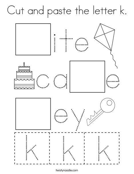 Twistynoodle.com Worksheets, Letter K Kindergarten, Letter K Preschool Worksheets, Letter K Preschool Activities, Letter K Worksheets For Preschoolers, K Worksheets Preschool, Letter K Crafts For Preschoolers, Letter K Activities For Preschool, Letter K Coloring Page