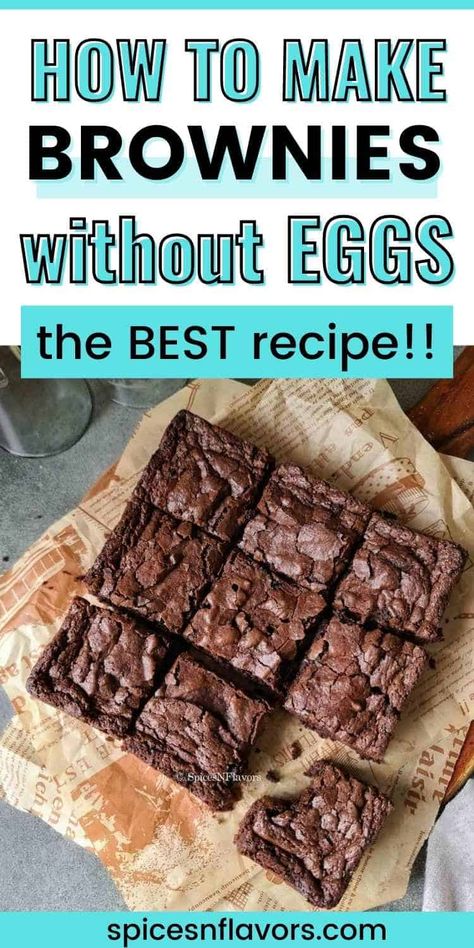 If you’re looking for an easy, homemade recipe for eggless brownies, you’re in the right place! We have a foolproof method to make your egg free brownies deliciously fudge-y and cake-y, with a cracked crinkle top. You won’t believe how simple it is... Brownie Recipe Without Eggs, Egg Free Brownies, Recipe With Cocoa Powder, Brownie Recipe With Cocoa, Eggless Brownies, Eggless Brownie Recipe, Egg Free Desserts, Cocoa Powder Recipes, Brownies Recipe Homemade