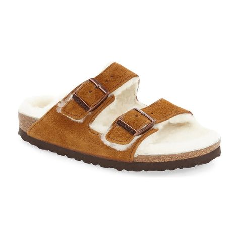 Shearling Birkenstock Outfit, Fuzzy Birkenstocks, Shearling Birkenstock, Birkenstocks Outfit, Fuzzy Sandals, Birkenstock Outfit, Nordstrom Sale, Cute Slippers, Perfume Design