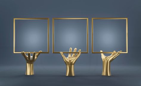 Abstract gold hand with blank frame Prem... | Premium Photo #Freepik #photo #light #shape #board #elegant Blank Frames, Gold Design Background, Whatsapp Wallpapers Hd, Photography Website Design, Photoshop Design Ideas, Photo Light, Hand Images, Powerpoint Background Design, Photo Logo Design