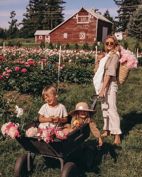 🍓🍓 Amber Fillerup Clark, Farm Lifestyle, Farm Photography, Barefoot Blonde, Amber Fillerup, Dream Family, Cottage Life, Mom Era, Mommy Style