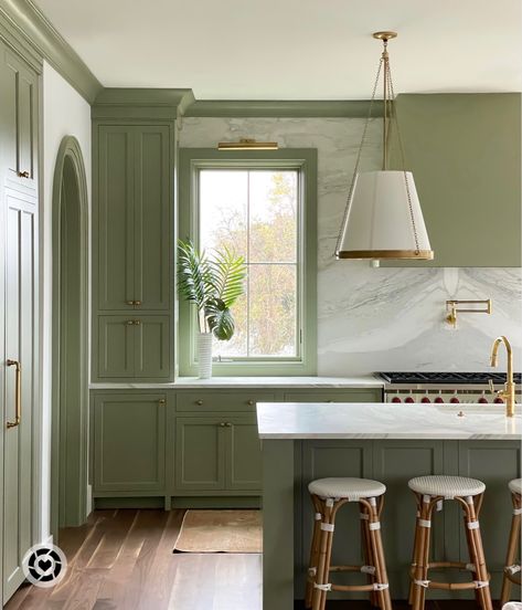 Follow my shop @AnnieGallagher on the @shop.LTK app to shop this post and get my exclusive app-only Kitchen With Green Cabinets, Farrow And Ball Kitchen, Dreamy Kitchens, Green Tablecloth, Cabinet Remodel, Farrow And Ball Paint, Farrow And Ball, Best Paint Colors, Green Cabinets