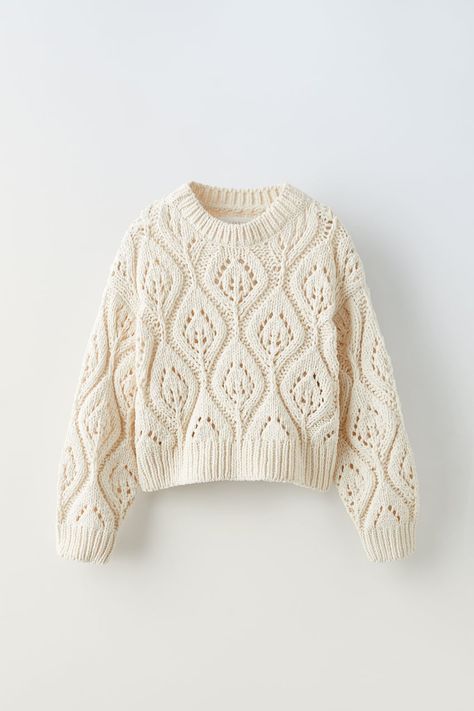 Zara Australia, Chenille Sweater, Knit Turtleneck Sweater, White Sweater, Girls Sweaters, Zara United States, Sweater Weather, Knit Sweater, Dress To Impress