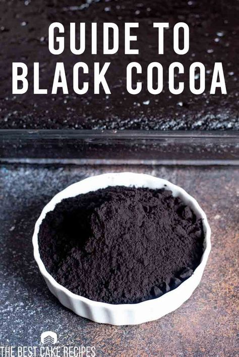 Black Cocoa Powder, Over The Hill Cakes, Cocoa Powder Recipes, Black Dessert, Cookie Dough Cake, Black Cocoa, Cocoa Cake, Food World, Chocolate Cake Cookies