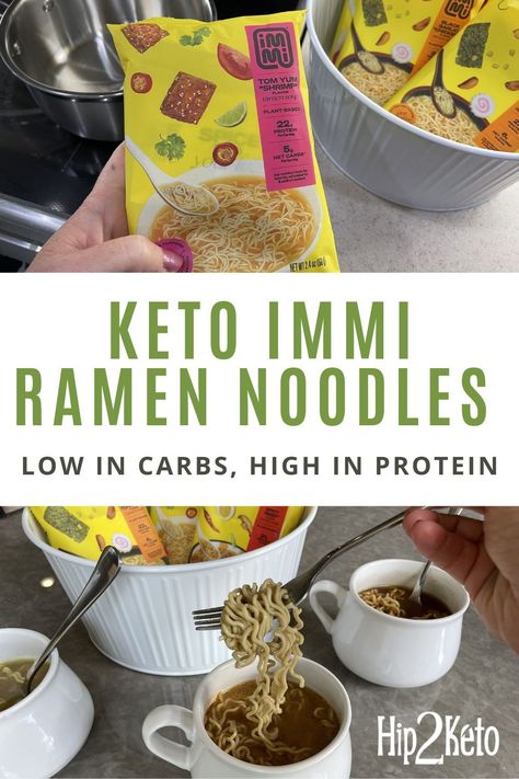 This keto-friendly ramen is so delicious! If you are on a keto diet and love ramen, this low carb and high protein ramen is a great choice. Check out this post and get an exclusive discount code! High Protein Ramen, Protein Ramen, Low Carb Ramen, Keto Ramen, Protein Noodles, Veggie Noodles Recipes, Keto Noodles, Low Carb Noodles, Veggie Noodles