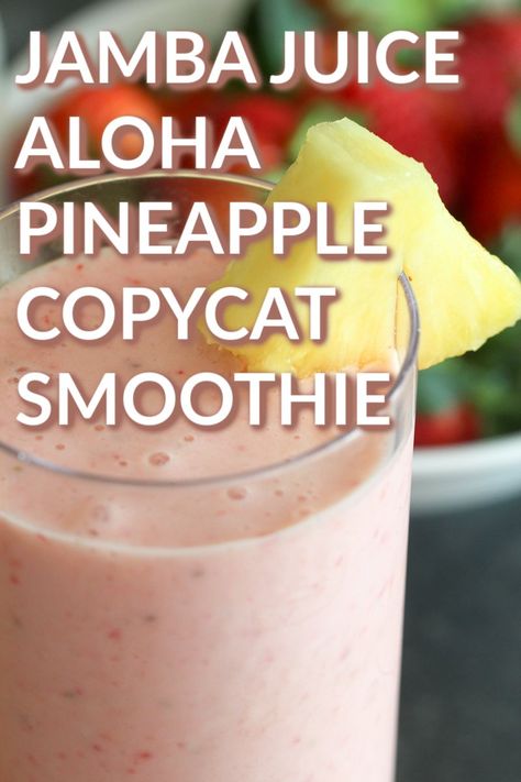 Jumba Juice, Copycat Jamba Juice, Jamba Juice Recipes, Jamba Juice Smoothies, Pineapple Smoothie Recipes, Juice Smoothies Recipes, Jamba Juice, Smoothie Drink Recipes, Pineapple Smoothie