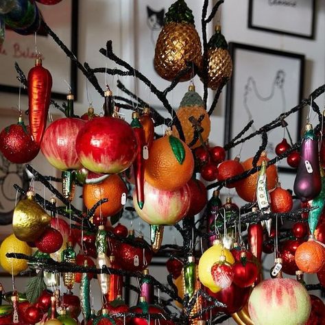 John Derian Company on Instagram: "fruit and veg blown glass hand painted ornaments from europe." John Derian Christmas, Christmas Feels, Fruit Ornaments, John Derian, Painted Ornaments, Hand Painted Ornaments, Fruit And Veg, Glass Ornaments, Blown Glass