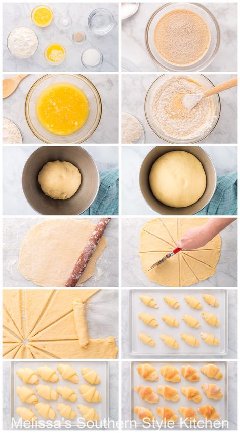 Homemade Cressant Rolls, How To Make Crescent Dough, How To Make Crescent Roll Dough, Making Crescent Rolls, Homemade Crescent Dough, Home Made Crescent Roll Recipes, Cressant Rolls Recipes Dinner, Homemade Crescent Roll Recipes, Diy Crescent Roll Dough