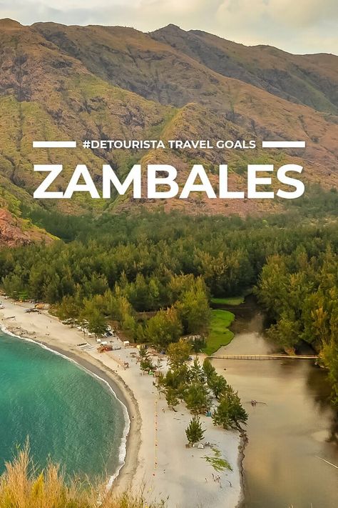 BEST PLACES TO VISIT IN ZAMBALES for first-timers #detourista ... Where to go in Zambales? What to do in Zambales? Achieve your travel goals with this list of beautiful destinations, things to do in Zambales, must-visit places, Zambales tourist spots, Zambales attractions & more. #travel #travelblog #wanderlust #beautifuldestinations #placestovisit #zambales #zambalestravel #philippines #philippinestravel #asia #asiatravel #southeastasia #southeastasiatravel Places To Visit In The Philippines, Best Places To Visit In Philippines, Zambales Beach, Beautiful Places In The Philippines, Subic Zambales Beach, Zambales Philippines, Zambales Tourist Spot, Tourist Destination In Philippines, Philippines Island