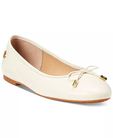 Lauren Ralph Lauren - Jayna Flats Cream Ballet Flats, Flats Online, Ralph Lauren Dress, Ralph Lauren Womens, Lauren Ralph Lauren, Loafer Shoes, Ballet Flats, Vanilla, Pick Up