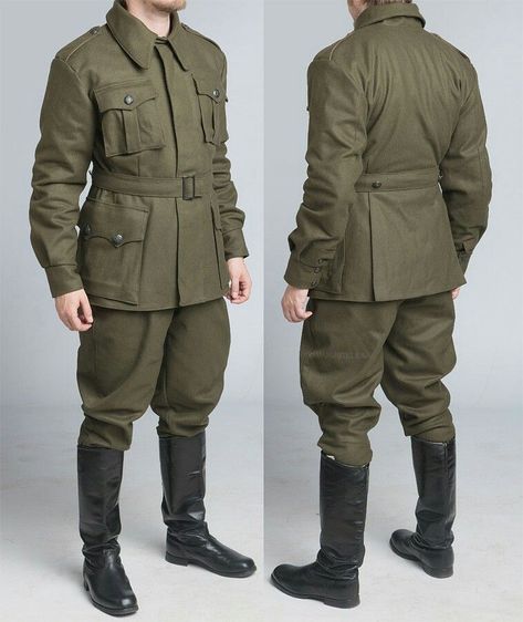 Atom Punk Fashion, Dieselpunk Clothes, Military Fashion Male, Dieselpunk Outfit, Ww1 Uniforms, Dieselpunk Fashion, Military Inspired Outfit, Nature Inspired Fashion, Armor Clothing