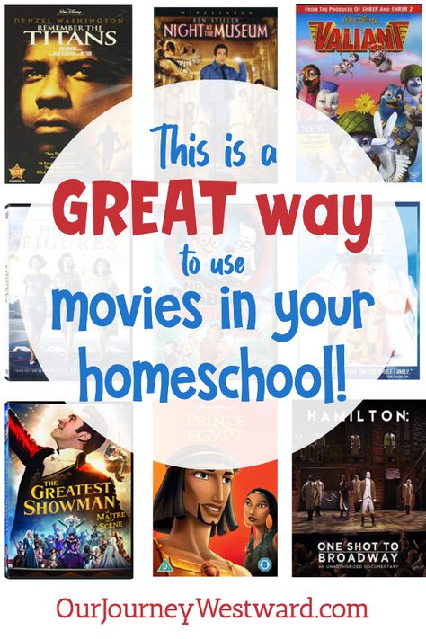 This Is a Great Way to Use Movies in Your Homeschool! via @cindykwest Homeschool Middle School, Remember The Titans, Best Films, Homeschool Geography, Homeschool Projects, Girl Film, Historical Movies, Homeschool Education, Night At The Museum