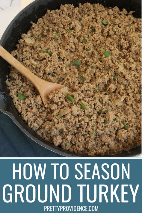 Ground Turkey Seasoning Ways To Season Ground Turkey, Ground Turkey Seasoning Recipes, How To Cook Ground Turkey, How To Season Ground Turkey, Seasoning For Ground Turkey, Season Ground Turkey, Ground Turkey Seasoning, Seasoned Ground Turkey, Slow Cooker Chili Easy