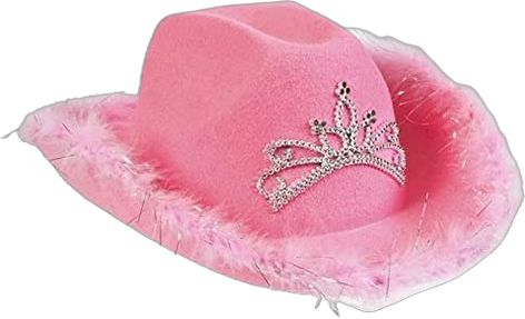 Rhinestone Cowboy Hat, Preppy Hat, Cowgirl Halloween Costume, Cowgirl Halloween, Rhinestone Cowboy, Pink Cowboy Hat, Pink Cowboy, Cowboy Gifts, Silver Tiara